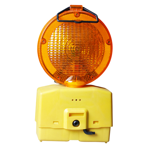Buy Solar Traffic Light - Amber Color For Traffic Cone Online | Safety | Qetaat.com
